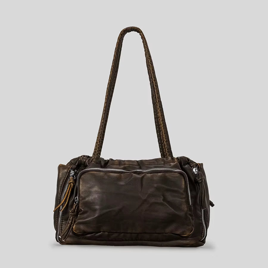 Soft Ruched Shoulder Bag