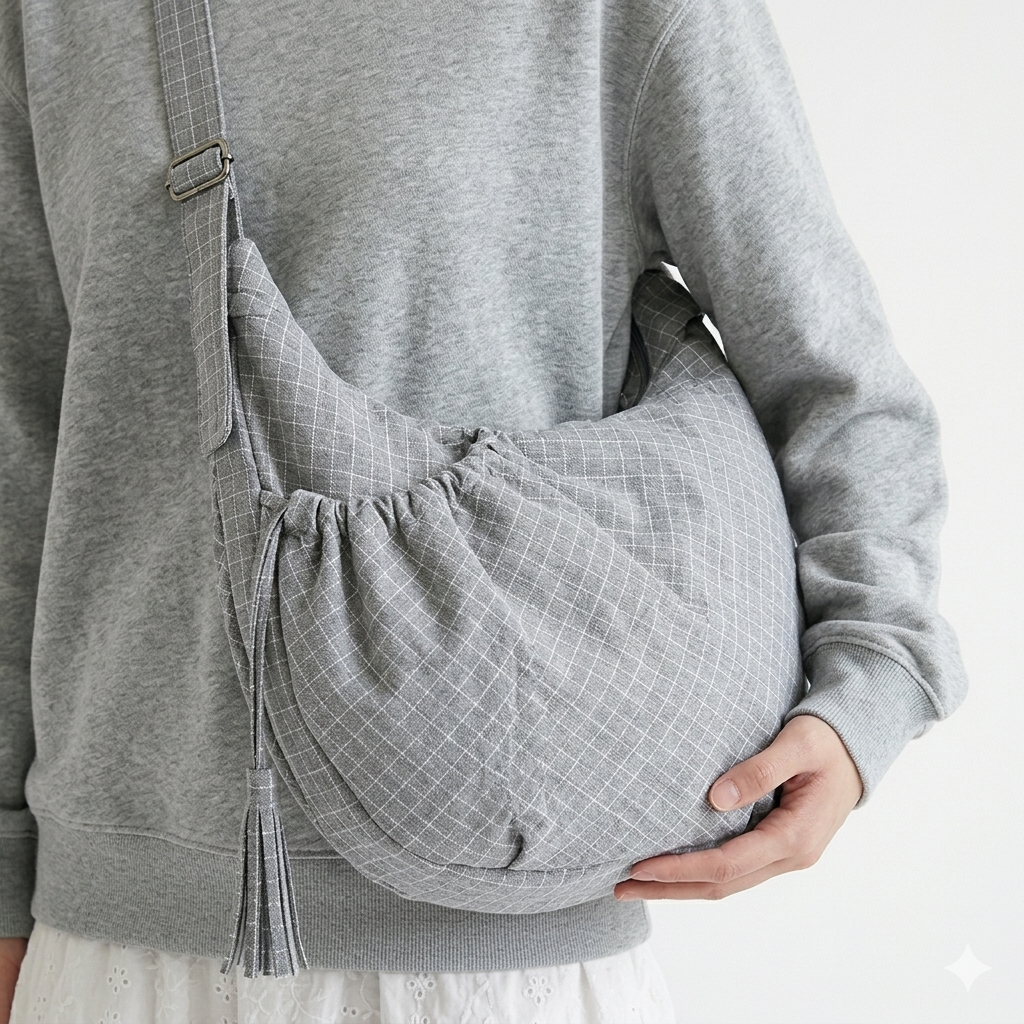 Korean crossbody horn bag