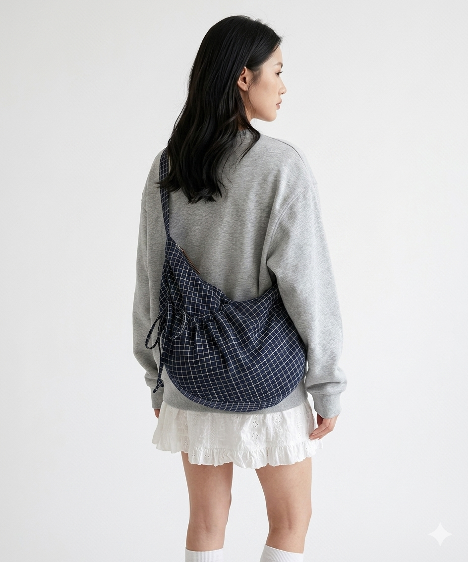 Korean crossbody horn bag