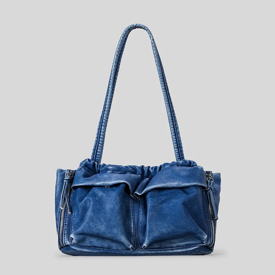 Soft Ruched Shoulder Bag