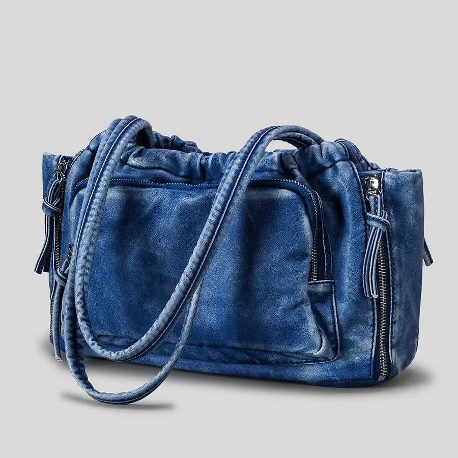 Soft Ruched Shoulder Bag