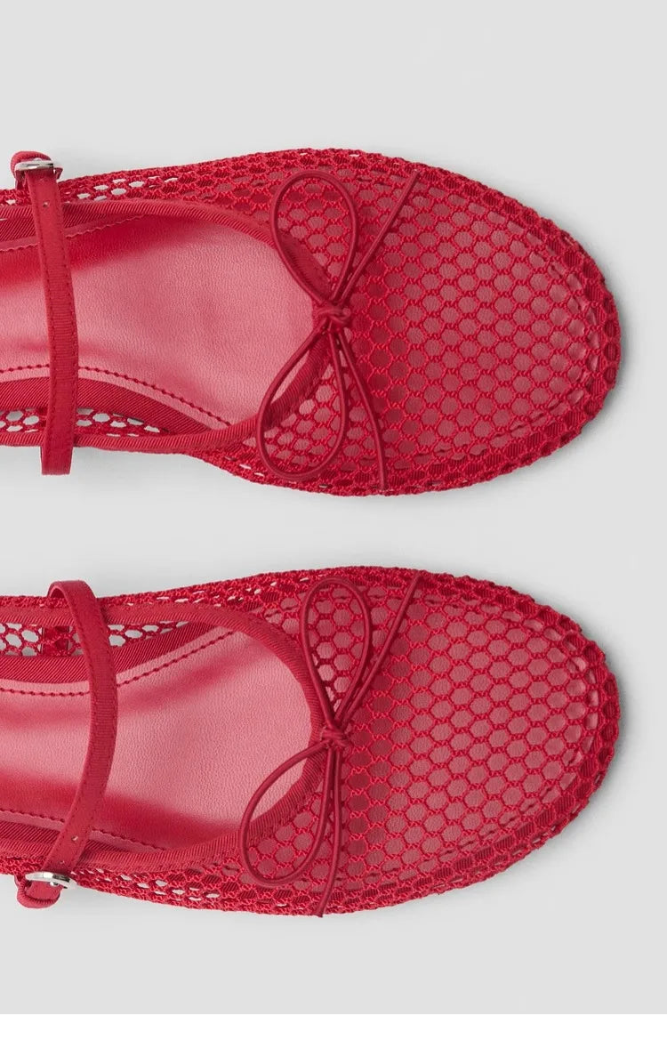 MM10 Mesh Summer Ballet Flats