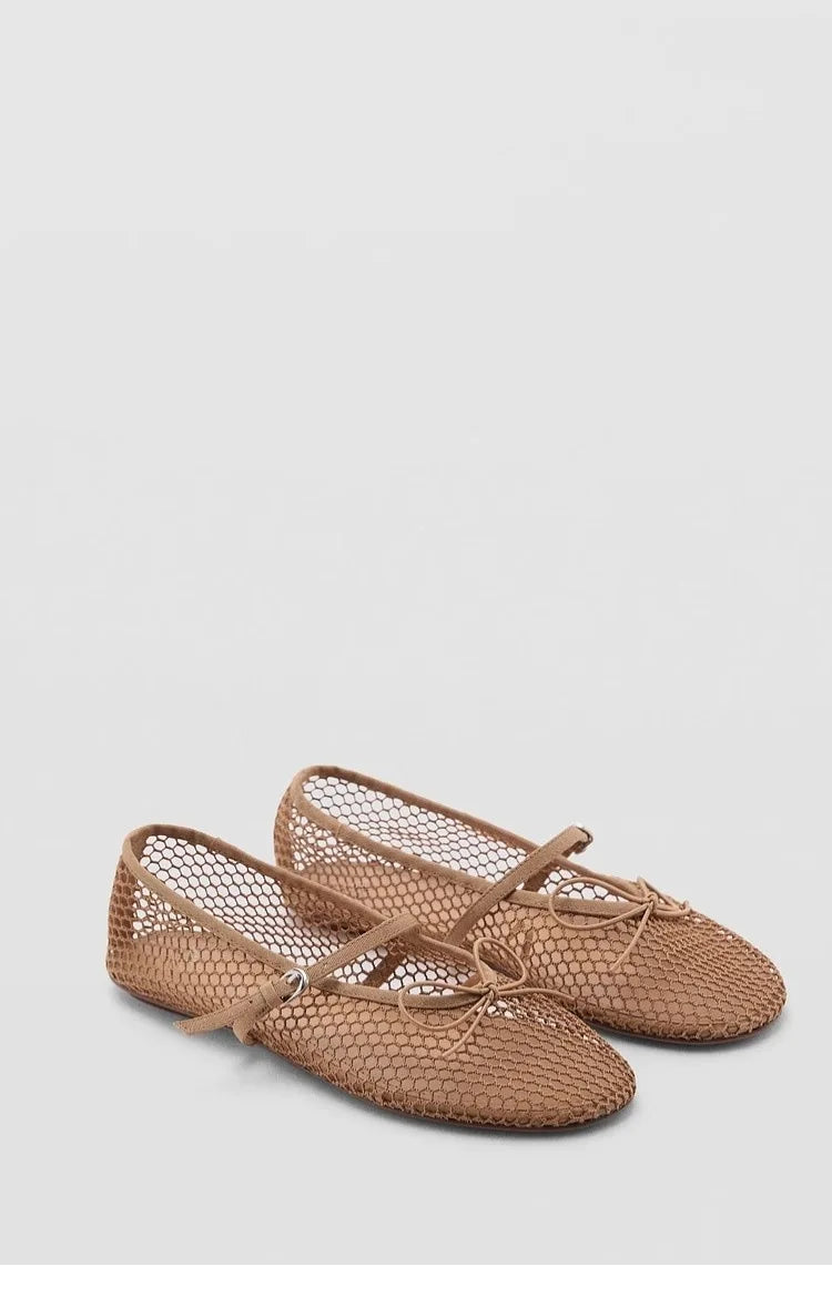 MM10 Mesh Summer Ballet Flats