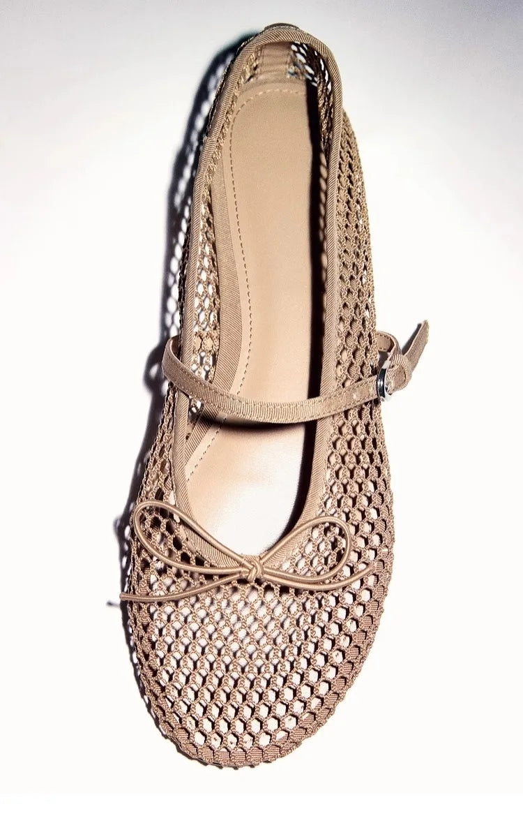 MM10 Mesh Summer Ballet Flats