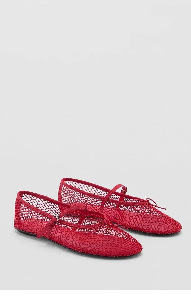 MM10 Mesh Summer Ballet Flats