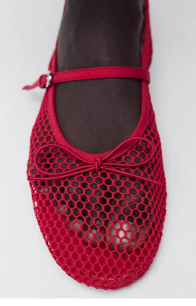 MM10 Mesh Summer Ballet Flats